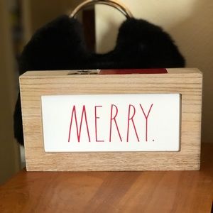 Rae Dunn Merry Holiday 2019 HTF New Box Sign